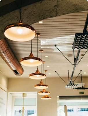 Commercial bar lighting and electrical fit-out